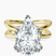Pre-Designed 10kt Yellow Gold Stella Criss Cross Solitaire Lab Diamond Ring