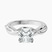 Evermore Solitaire Lab Diamond Engagement Ring in 9ct White Gold