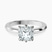 Eva Six Prong Knife Edge Lab Diamond Engagement Ring in 10kt White Gold