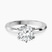 Eva Six Prong Knife Edge Lab Diamond Engagement Ring in 9ct White Gold