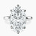Pre-Designed 10kt White Gold Eva Six Prong Knife Edge Lab Diamond Ring