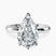 Pre-Designed Platinum Eva Six Prong Knife Edge Lab Diamond Ring