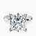 Pre-Designed 10kt White Gold Eva Six Prong Knife Edge Lab Diamond Ring