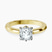 Pre-Designed 10kt Yellow Gold Eva Six Prong Knife Edge Lab Diamond Ring