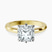 Pre-Designed 10kt Yellow Gold Eva Six Prong Knife Edge Lab Diamond Ring