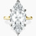 Pre-Designed 14kt Yellow Gold Eva Six Prong Knife Edge Lab Diamond Ring