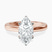 Demi Four Prong Lab Diamond Engagement Ring in 10kt Rose Gold