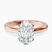 Demi Four Prong Lab Diamond Engagement Ring in 10kt Rose Gold