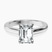 Demi Four Prong Lab Diamond Engagement Ring in 10kt White Gold