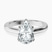 Demi Four Prong Lab Diamond Engagement Ring in 10kt White Gold