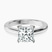 Demi Four Prong Lab Diamond Engagement Ring in 10kt White Gold