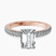 Pre-Designed 14kt Rose Gold Kourtney Kardashian Secret Double Halo Eternity Lab Diamond Ring