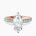 Pre-Designed 14kt Rose Gold Kourtney Kardashian Secret Double Halo Eternity Lab Diamond Ring