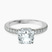 Pre-Designed Platinum Kourtney Kardashian Secret Double Halo Eternity Lab Diamond Ring