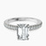 Pre-Designed Platinum Kourtney Kardashian Secret Double Halo Eternity Lab Diamond Ring
