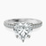 Pre-Designed Platinum Kourtney Kardashian Secret Double Halo Eternity Lab Diamond Ring