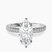 Pre-Designed Platinum Kourtney Kardashian Secret Double Halo Eternity Lab Diamond Ring