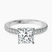 Pre-Designed Platinum Kourtney Kardashian Secret Double Halo Eternity Lab Diamond Ring