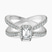 Pre-Designed 10kt White Gold Electra Criss Cross Halo Lab Diamond Ring