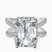 Pre-Designed Platinum Electra Criss Cross Halo Lab Diamond Ring