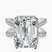 Pre-Designed Platinum Electra Criss Cross Halo Lab Diamond Ring