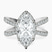 Pre-Designed 10kt White Gold Electra Criss Cross Halo Lab Diamond Ring