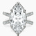 Pre-Designed 10kt White Gold Electra Criss Cross Halo Lab Diamond Ring