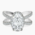 Pre-Designed 10kt White Gold Electra Criss Cross Halo Lab Diamond Ring