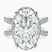 Pre-Designed Platinum Electra Criss Cross Halo Lab Diamond Ring