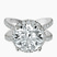 Pre-Designed 10kt White Gold Electra Criss Cross Halo Lab Diamond Ring