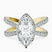 Electra Criss Cross Halo Lab Diamond Engagement Ring in 10kt Yellow Gold