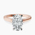 Pre-Designed 14kt Rose Gold Demi Lovato Hidden Accents Solitaire Lab Diamond Ring