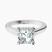 Pre-Designed Platinum Demi Lovato Hidden Accents Solitaire Lab Diamond Ring
