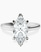 Pre-Designed 14kt White Gold Demi Lovato Hidden Accents Solitaire Lab Diamond Ring