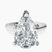 Pre-Designed Platinum Elsa Hidden Accents Solitaire Lab Diamond Ring