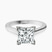 Pre-Designed 14kt White Gold Demi Lovato Hidden Accents Solitaire Lab Diamond Ring
