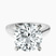 Pre-Designed Platinum Elsa Hidden Accents Solitaire Lab Diamond Ring