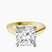 Pre-Designed 10kt Yellow Gold Elsa Hidden Accents Solitaire Lab Diamond Ring