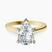 10kt Yellow Gold Demi Lovato Hidden Accents Solitaire Lab Diamond Ring