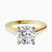 Pre-Designed 14kt Yellow Gold Demi Lovato Hidden Accents Solitaire Lab Diamond Ring