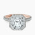 Pre-Designed 18kt Rose Gold Klarissa Halo Lab Diamond Eternity Ring