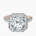 Pre-Designed 14kt Rose Gold Klarissa Halo Lab Diamond Eternity Ring