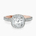Pre-Designed 10kt Rose Gold Klarissa Halo Lab Diamond Eternity Ring