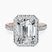 Pre-Designed 18kt Rose Gold Klarissa Halo Lab Diamond Eternity Ring