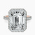 Pre-Designed 10kt Rose Gold Klarissa Halo Lab Diamond Eternity Ring