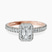 Pre-Designed 14kt Rose Gold Klarissa Halo Lab Diamond Eternity Ring