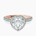 Pre-Designed 18kt Rose Gold Klarissa Halo Lab Diamond Eternity Ring