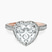 Pre-Designed 10kt Rose Gold Victoria Beckham Halo Lab Diamond Eternity Ring