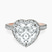 Pre-Designed 10kt Rose Gold Klarissa Halo Lab Diamond Eternity Ring