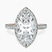 Pre-Designed 10kt Rose Gold Klarissa Halo Lab Diamond Eternity Ring